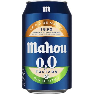 Cervesa Mahou 0.0 Torrada Sense Gluten Llauna 33 Cl