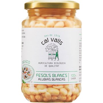 Mongetes Cal Valls Eco Blanques Cuites Pot 250 Gr