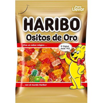 Caramelos De Goma Haribo Ositos De Oro Bolsa 100 Gr