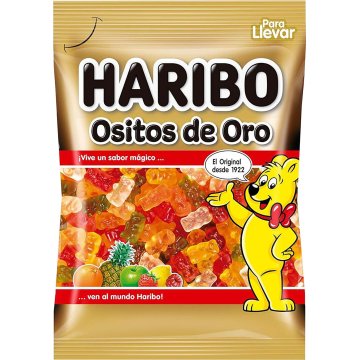 Caramelos De Goma Haribo Ositos De Oro Bolsa 100 Gr