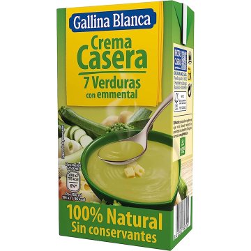 Crema Gallina Blanca Casera Verduras Brik 500 Ml