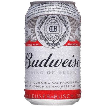 Cerveza Budweiser 5º Lata 33 Cl Bandeja