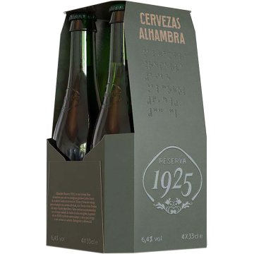 Cerveza Alhambra Reserva 1925 6.5º Botella 1/3 Pack Sr