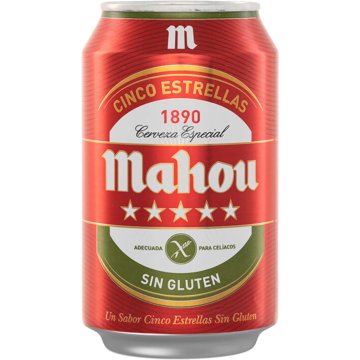 Cervesa Mahou Sense Gluten 5.5º Llauna 33 Cl