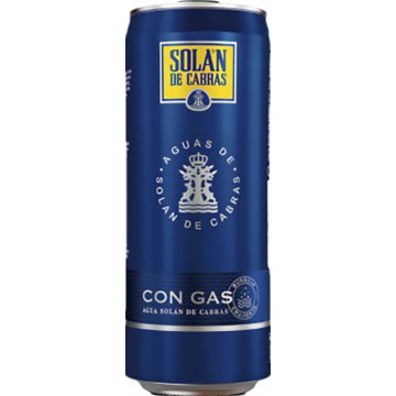 Agua Solán De Cabras Con Gas Lata 33 Cl