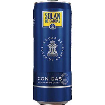 Aigua Solán De Cabras Amb Gas Llauna 33 Cl