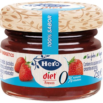 Confitura Hero Diet Maduixa Pot 25 Gr 72 U