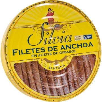 Anxoves Sílvia En Oli Vegetal Tf2 550 Gr