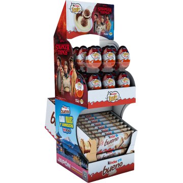Expositor Kinder Bareca Stranger Things Kinder Joy+kinder Bueno White