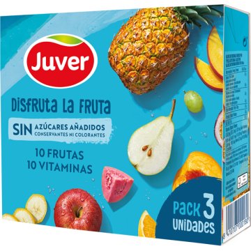 Zumo Juver Disfruta Multifrutas 10+10 Mini Brik 200 Ml