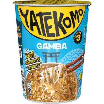 Fideos Orientales Yatekomo Gambas Cup 60 Gr