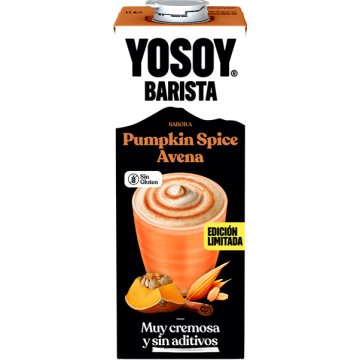 Beguda De Civada Yosoy Barista Pumpkin Spice Brik 1 Lt