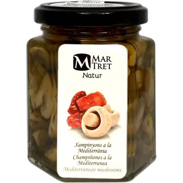 Champiñones Mar-tret A La Mediterrania Tarro 180 Gr