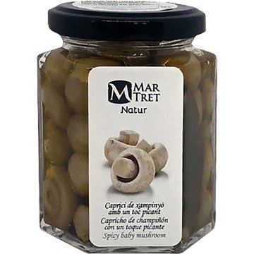 Xampinyons Mar-tret Baby Amb Toc Picant Pot 180 Gr