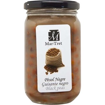 Pèsol Mar-tret Negre Cuits Vidre 350 Gr