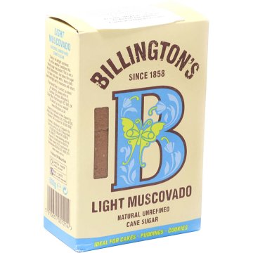 Azúcar Billington's Muscovado Light Caja Carton 500 Gr