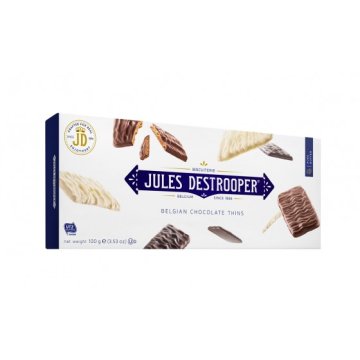 Biscuits Jules Destrooper Azucar Cande Y Chocolate Caja Carton 100 Gr