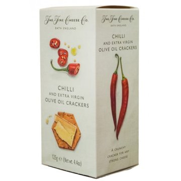 Crackers The Fine Cheese Co Amb Oli D'oliva Verge Extra Chilli Vermell Picant 125 Gr