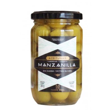 Aceitunas Torre Real Manzanilla Sin Hueso Tarro 280 Gr