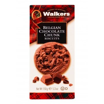Biscuits Walkers Mantequilla Con Trozos Chocola 150 Gr