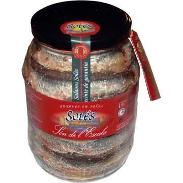 Anxoves Salaons Solés En Salaó Pot 1350 Gr