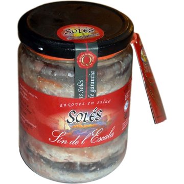 Anchoas Salaons Solés En Salazon Tarro 630 Gr