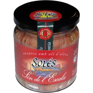 Anxoves Salaons Solés En Oli D'oliva Verge Extra Pot 225 Gr