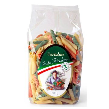 Penne Bartolini Tricolor Paquet 500 Gr