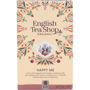 Infusion English Tea Shop Happy Me Sin Cafeina Manz/naranj/jengib/canela/cila 30 Gr
