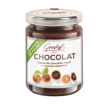 Crema De Xocolata Grashoff Negre I Taronja Sanguina Pot 250 Gr