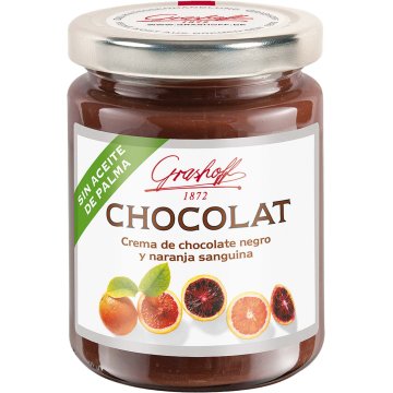 Crema De Xocolata Grashoff Negre I Taronja Sanguina Pot 250 Gr