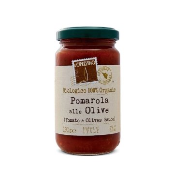 Salsa Il Cipressino Bio Pomarola Amb Olives Pot 190 Gr