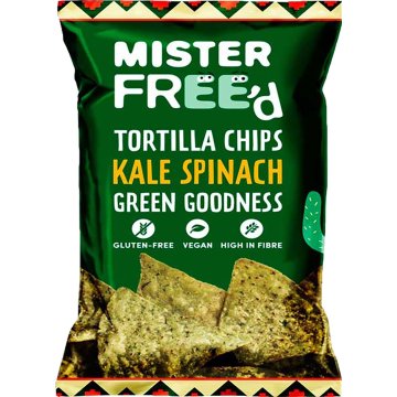 Tortilla Chips Mr. Free'd Kale & Espinacas 135 Gr
