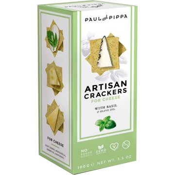 Crackers Paul & Pippa Artisan Con Albahaca 130 Gr