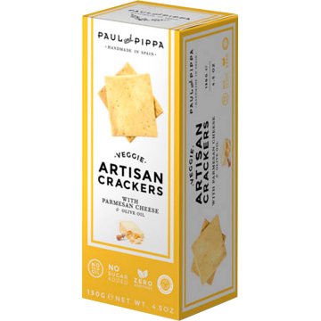 Crackers Paul & Pippa Artisan Con Parmesano 130 Gr