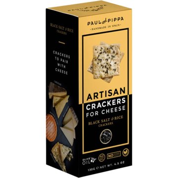 Crackers Paul & Pippa Sal Negra Y Quinoa 130 Gr