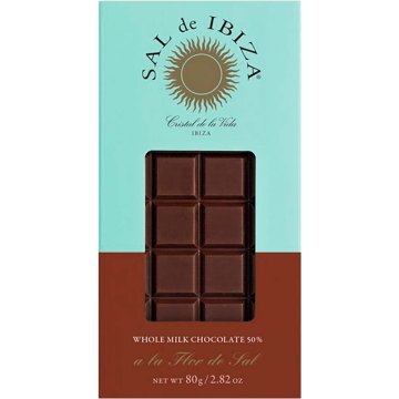 Chocolate Sal De Ibiza Con Leche Flor De Sal 80 Gr