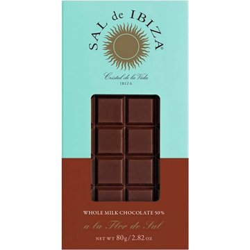 Xocolata Sal De Ibiza Amb Llet Flor De Sal 80 Gr