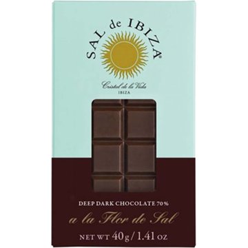Chocolate Sal De Ibiza Negro Bio Mini Flor De Sal 40 Gr