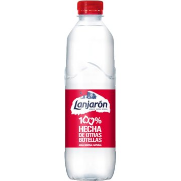 Agua Lanjarón 100% Reciclada Pet 50 Cl Cartón 24u