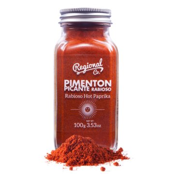 Pebre Vermell Regional Co Picant Rabiós Hot Paprika Pot 100 Gr