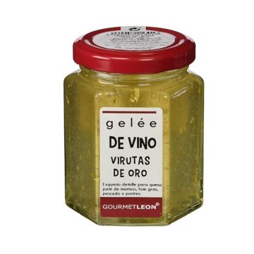 Amaniment Gourmet Leon Gelée De Vi Amb Virutes D'or Pot 16 Cl