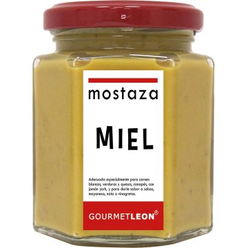Mostaza Gourmet Leon Con Miel Tarro 16 Cl