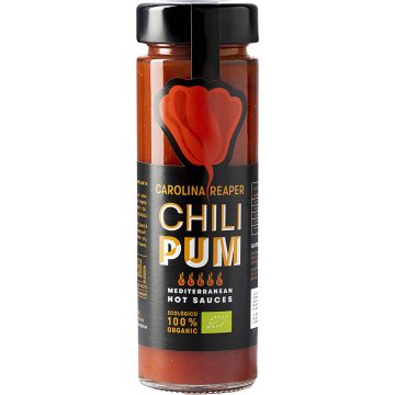 Salsa Chili Pum Picant Amb Pebrot Carolina reaper Pot 150 Gr