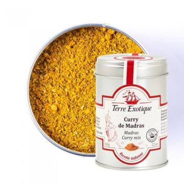 Curry De Madras Terre Exotíque Origen India Bote 60 Gr