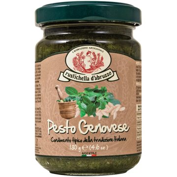 Salsa Rustichella D'abruzzo Pesto Genovense Tarro 130 Gr