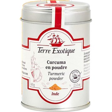 Cúrcuma Terre Exotíque En Polvo Bote 60 Gr