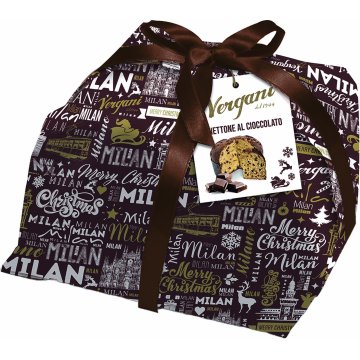 Panettone Vergani Merry Christmas Line Xocolata 1 Kg