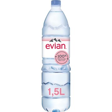 Agua Evian 100% Reciclada Pet 1.5 Lt