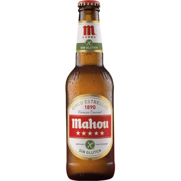 Cerveza Mahou Cinco Estrellas Sin Gluten Vidrio 33 Cl